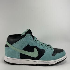Nike SB Dunk Mid Pro Sea Crystal 314383-033 Mens Size 8 Teal Suede , No Box